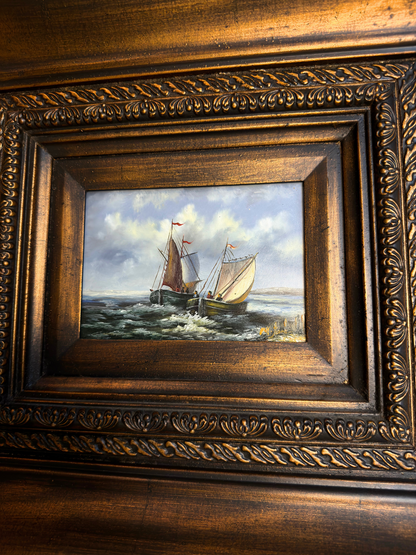 Sailboat Oil Painting