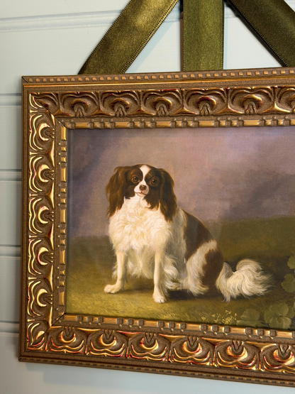 Framed King Charles Spaniel Giclee Print