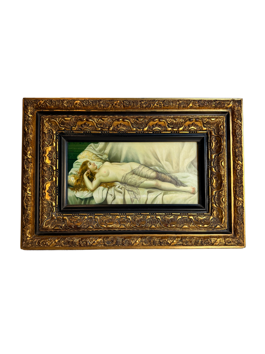 Reclining Nude Lady Oil Painting