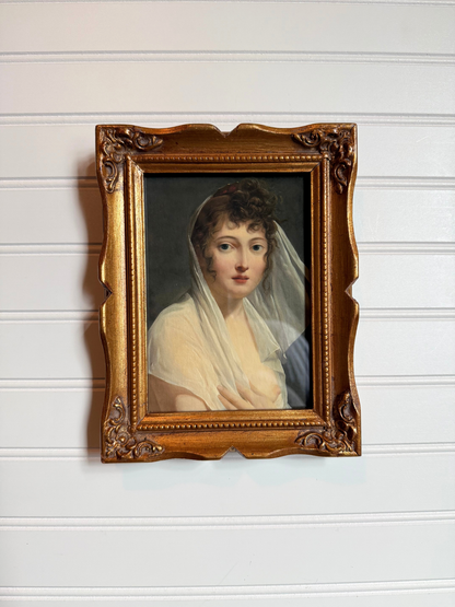 Portrait of a Veiled Lady Framed Giclee Print