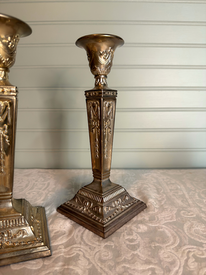 Silver Plated Candle Holders