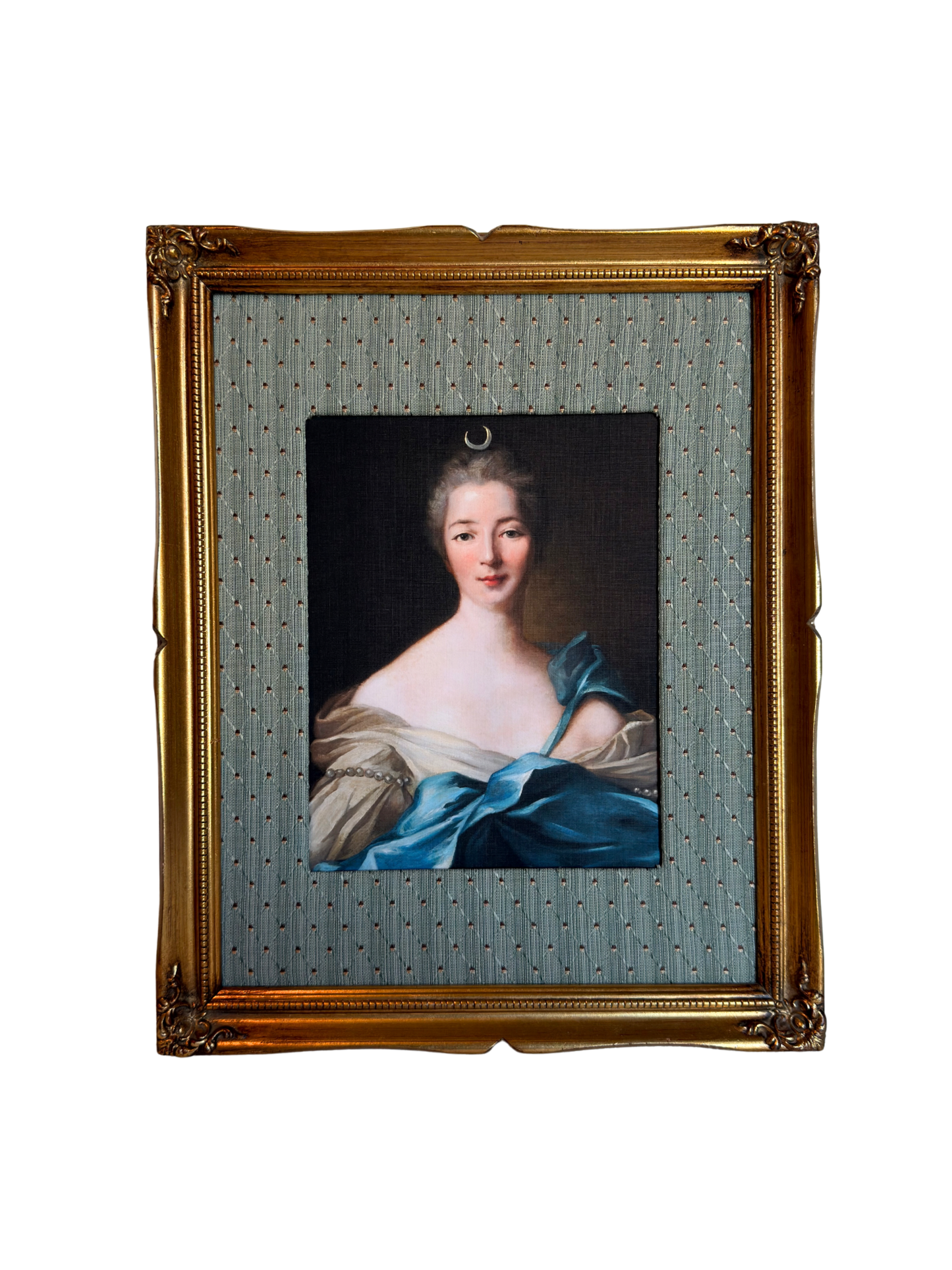 Framed Lady as Goddess Diana Print