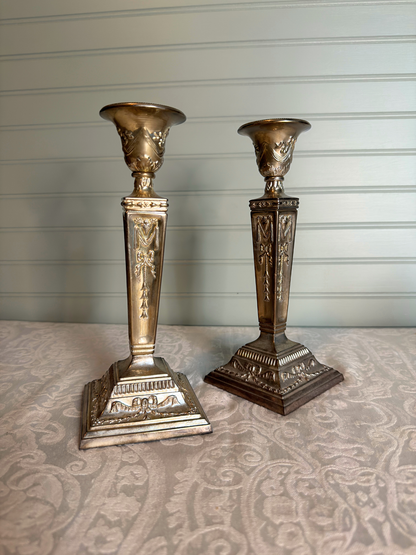 Silver Plated Candle Holders
