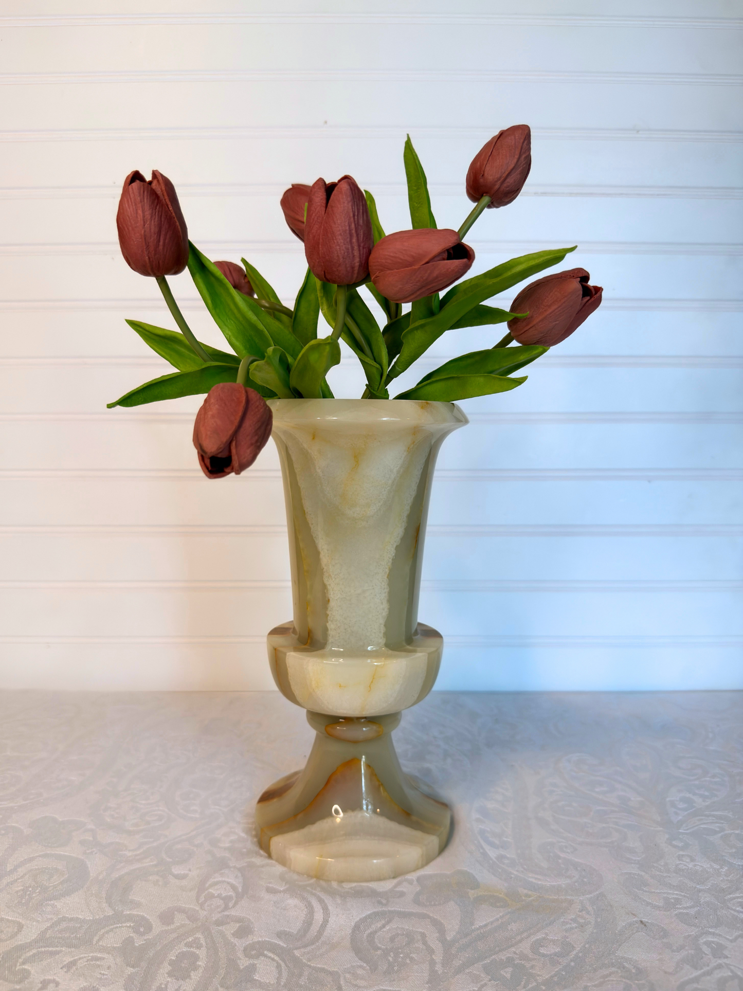 Onyx Pedestal Vase