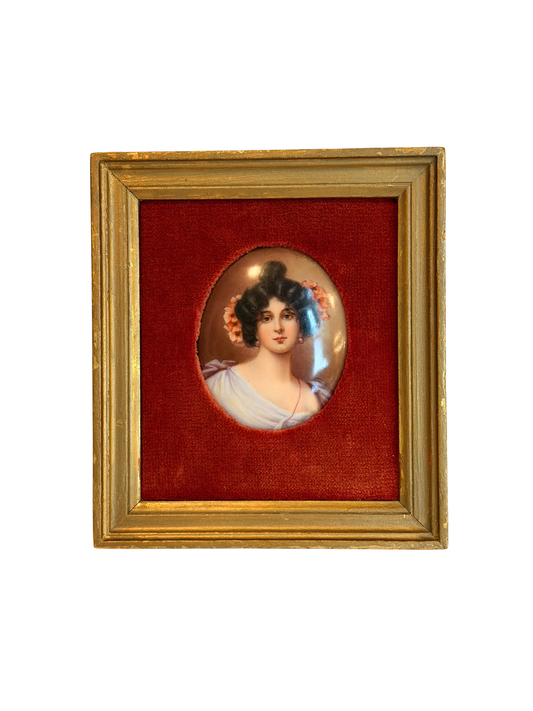 Portrait Painting on Porcelain