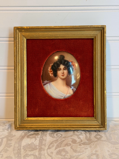 Portrait Painting on Porcelain