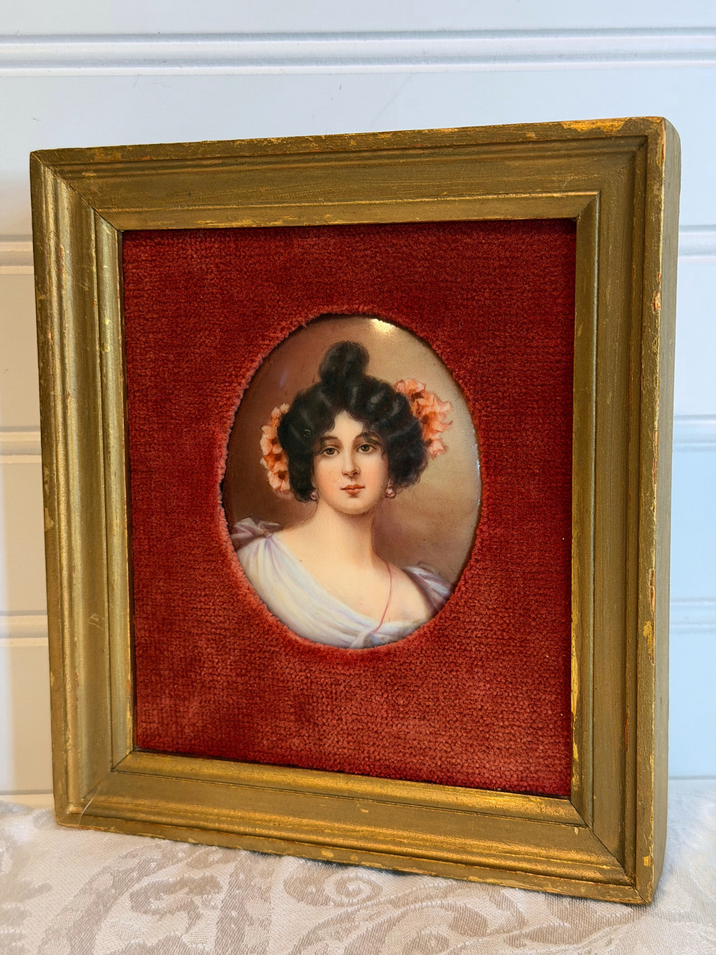 Portrait Painting on Porcelain