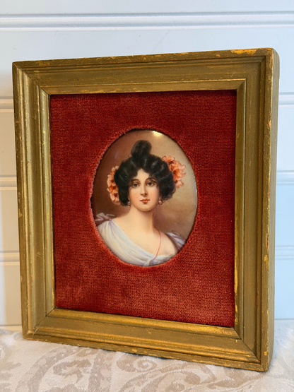Portrait Painting on Porcelain