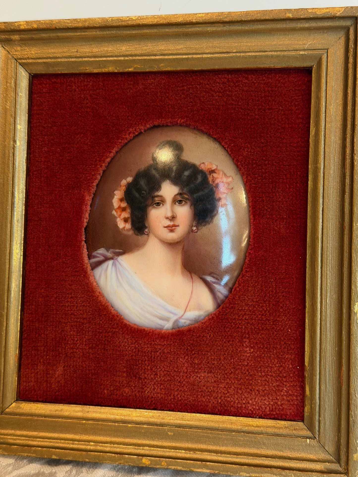 Portrait Painting on Porcelain