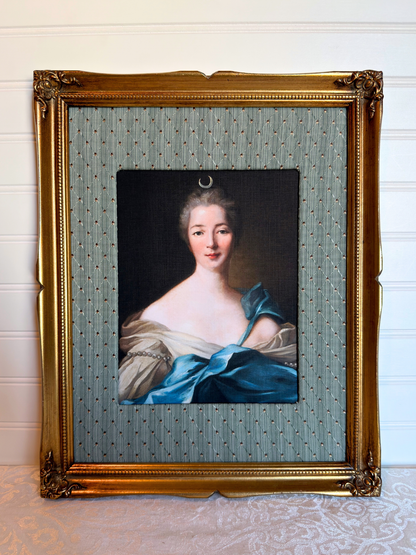 Framed Lady as Goddess Diana Print