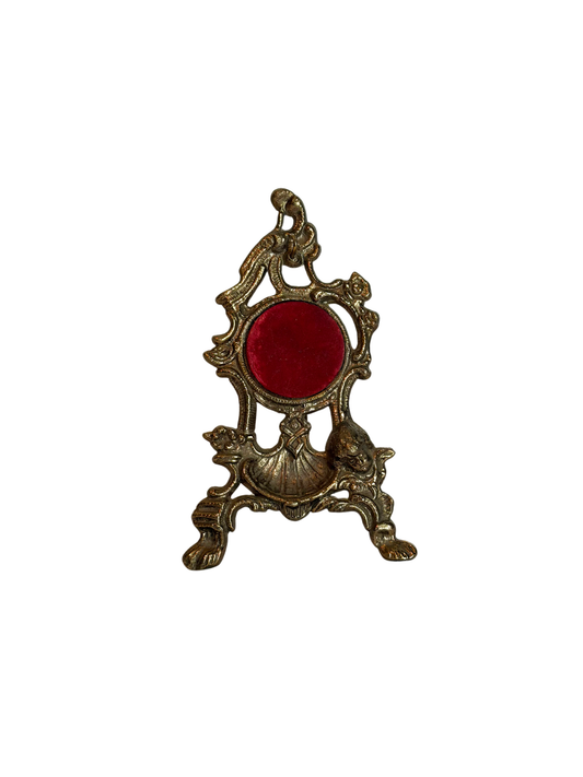 Ornate Brass Pocket Watch Holder