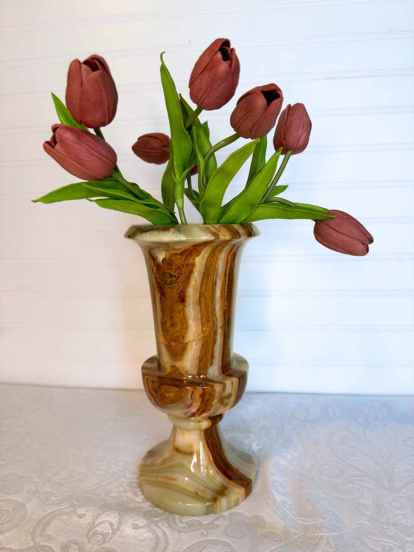 Onyx Pedestal Vase