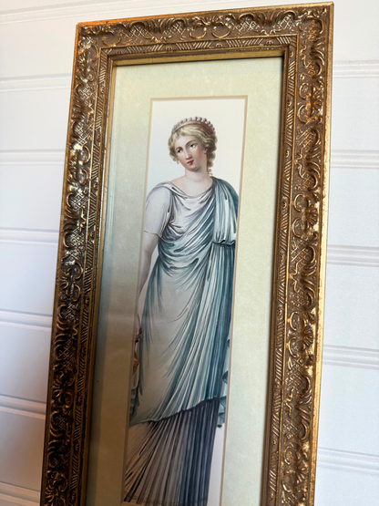 Woman in Classical Dress Framed Giclee Print