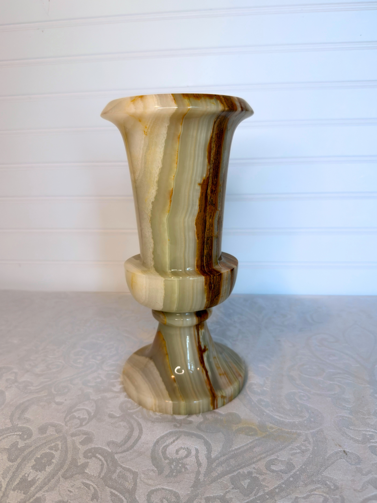 Onyx Pedestal Vase