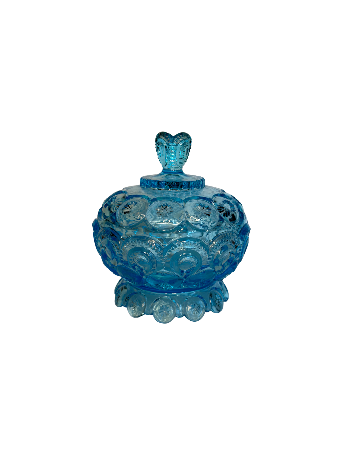 L.E. Smith Moon & Star Lidded Dish