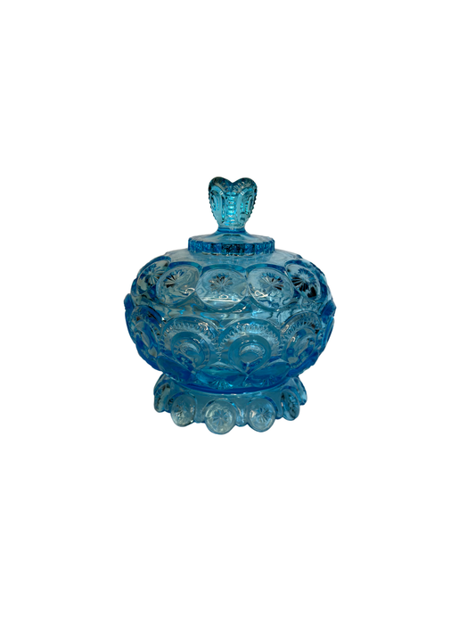 L.E. Smith Moon & Star Lidded Dish
