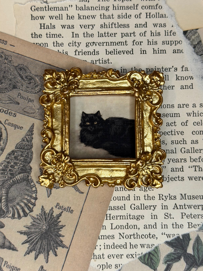 Mini Black Cat #2 Magnet