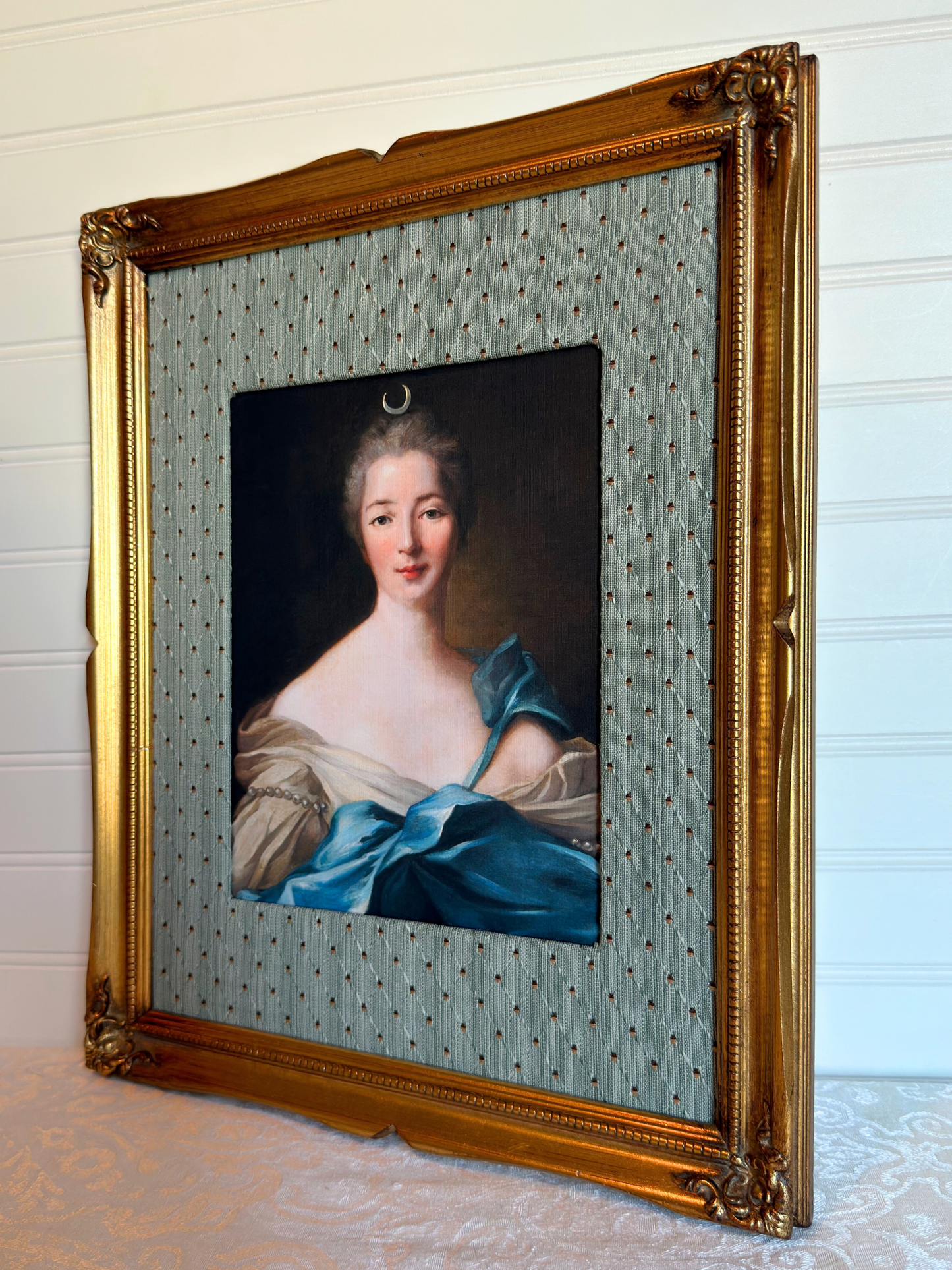Framed Lady as Goddess Diana Print
