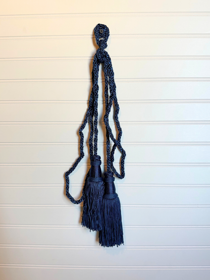 Double Dark Blue Tassel