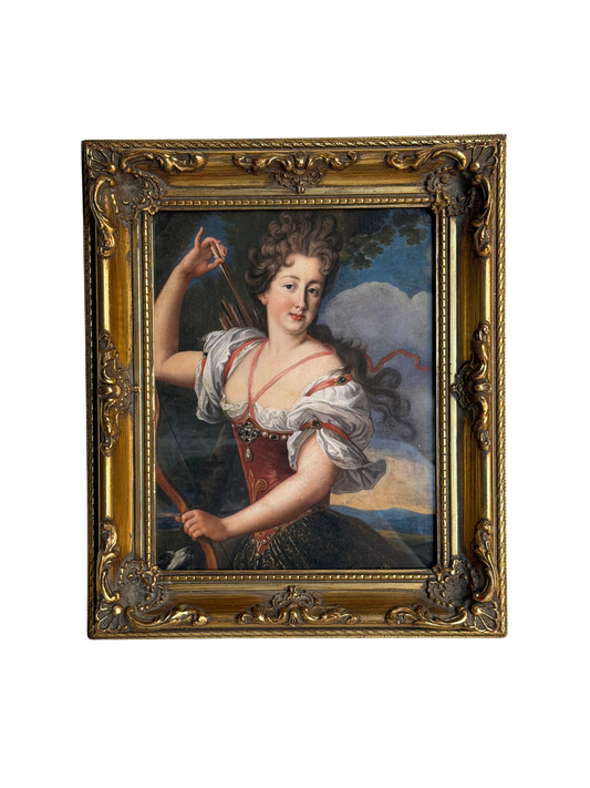 Framed Portrait of a Lady as Diana Print
