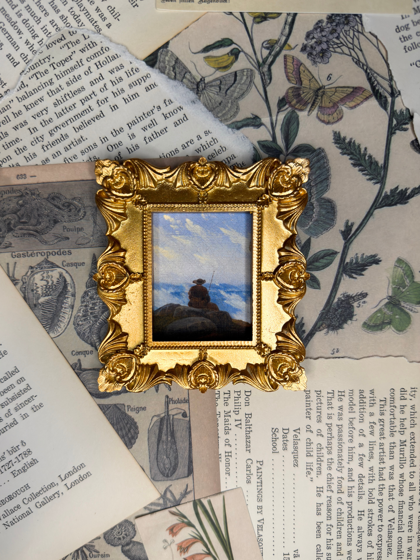 Small Wanderer On The Mountaintop #2 Magnet