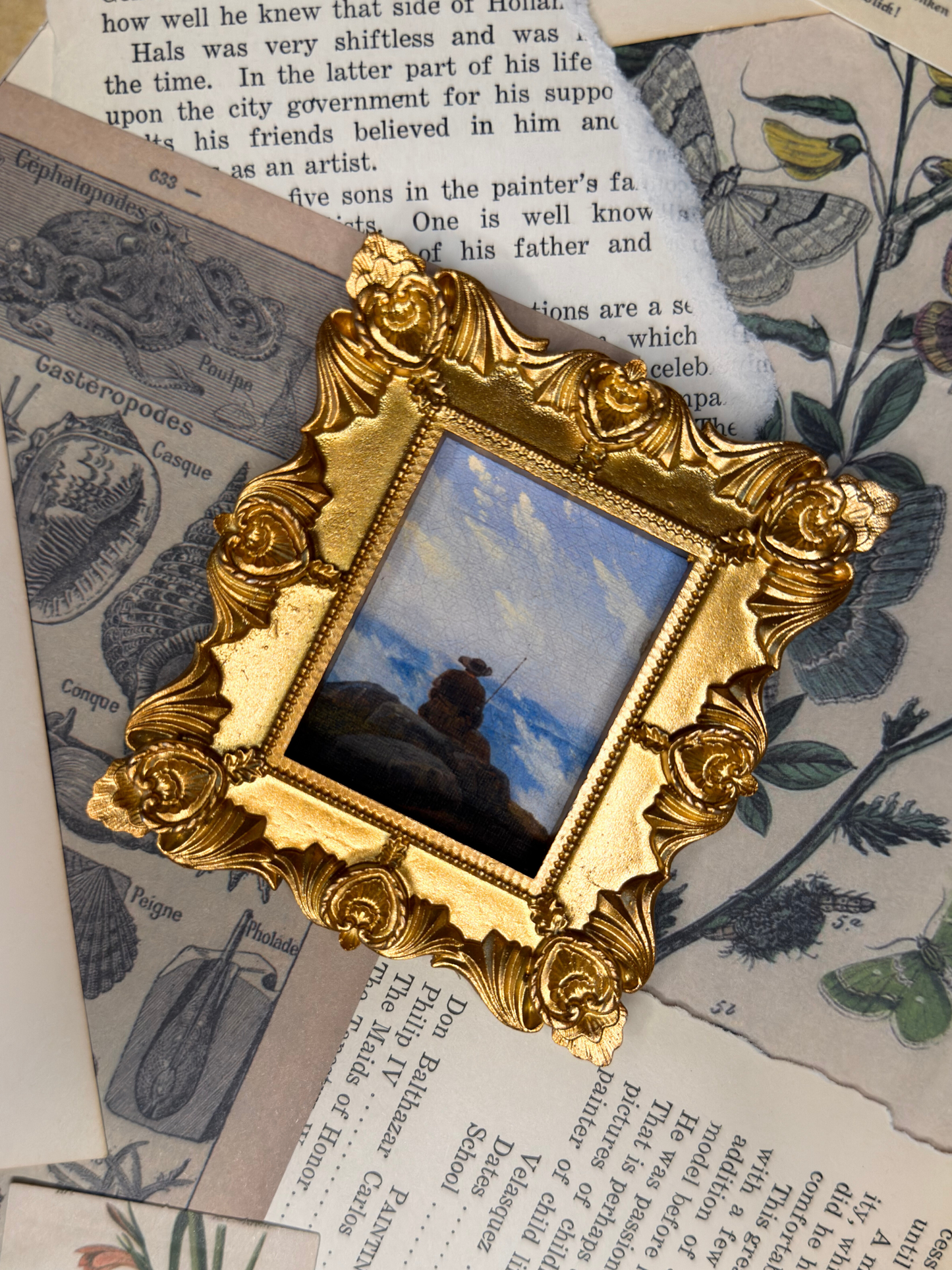 Small Wanderer On The Mountaintop #2 Magnet