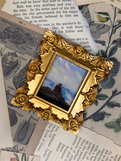 Small Wanderer On The Mountaintop #2 Magnet