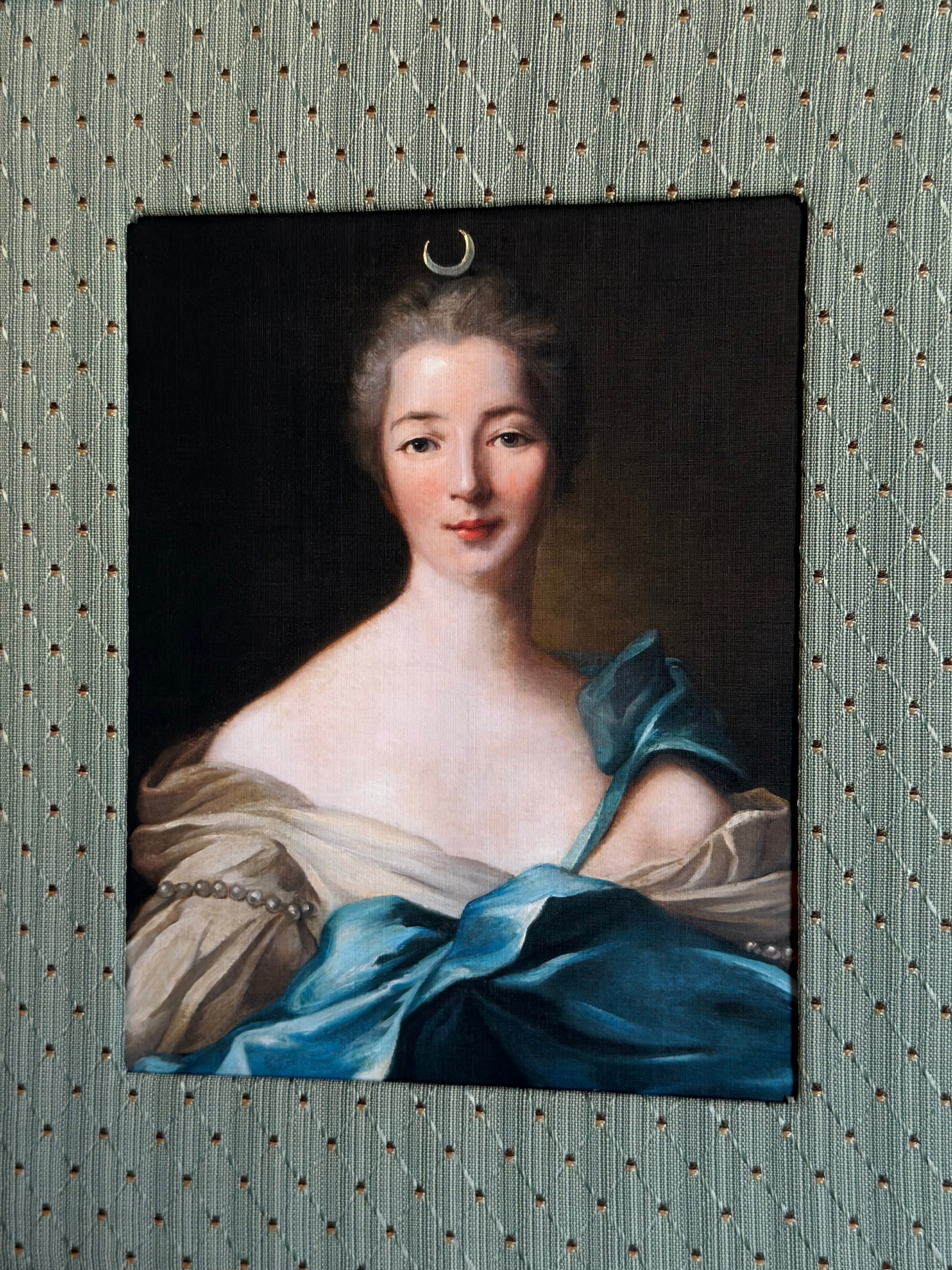 Framed Lady as Goddess Diana Print