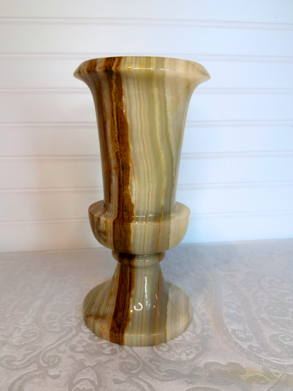 Onyx Pedestal Vase