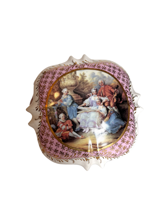 Hand Painted Porcelain Dresser Box