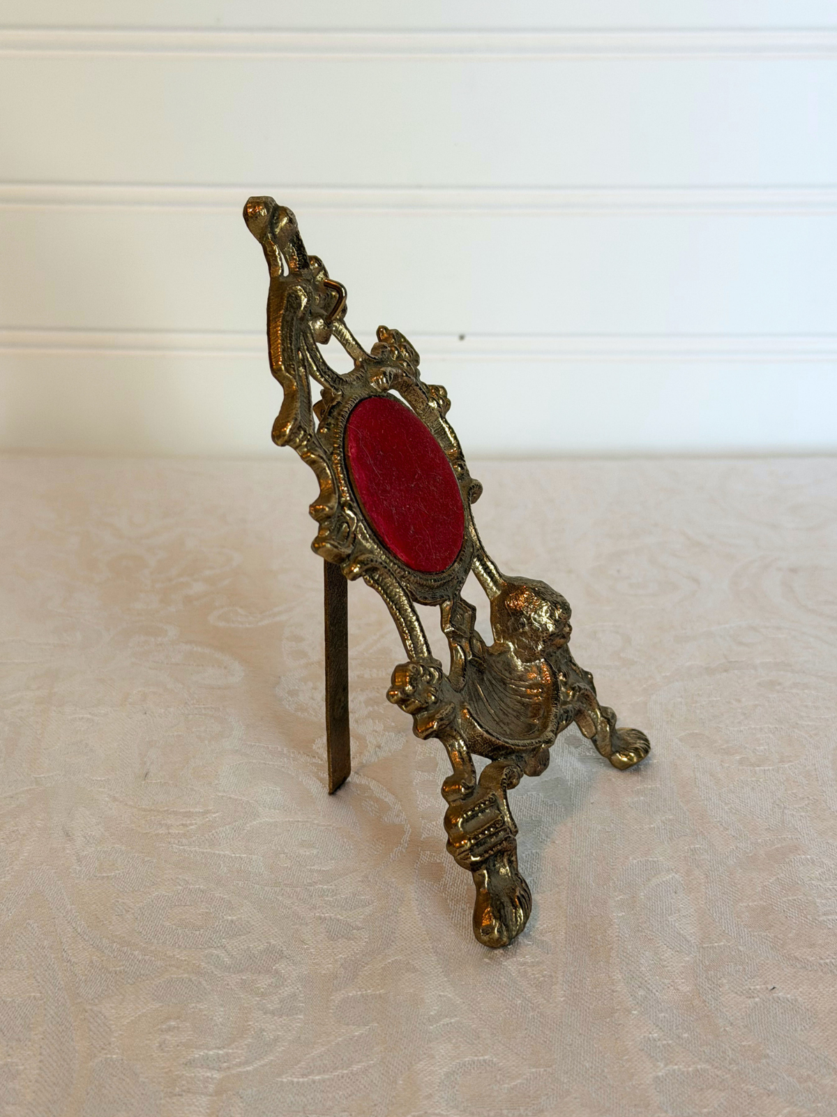 Ornate Brass Pocket Watch Holder