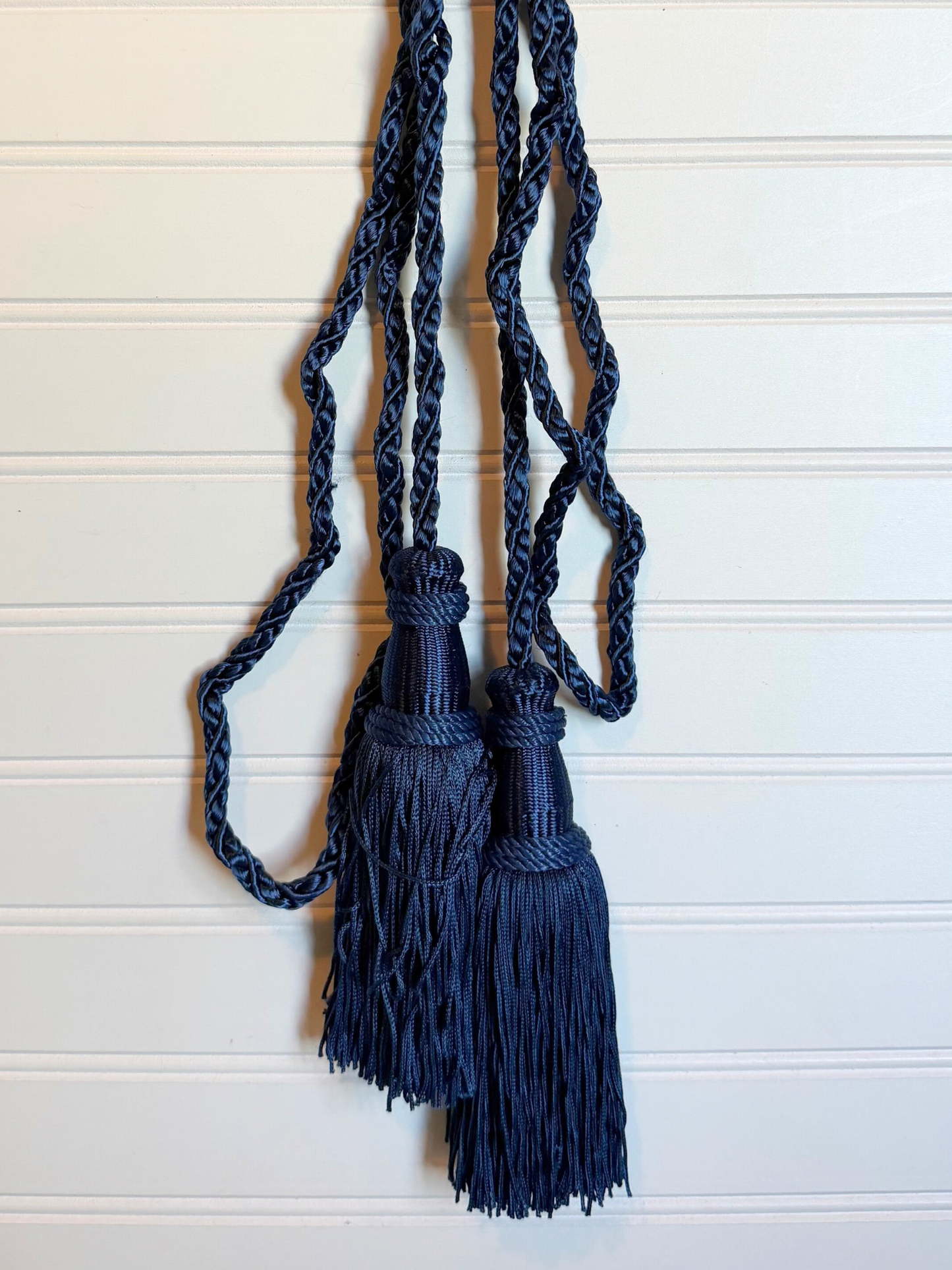Double Dark Blue Tassel