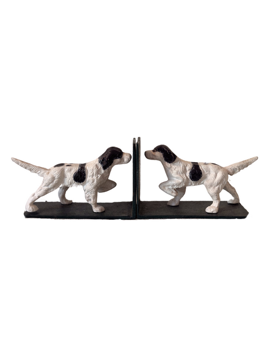 Heavy Cast Iron Hunting Dog Bookends