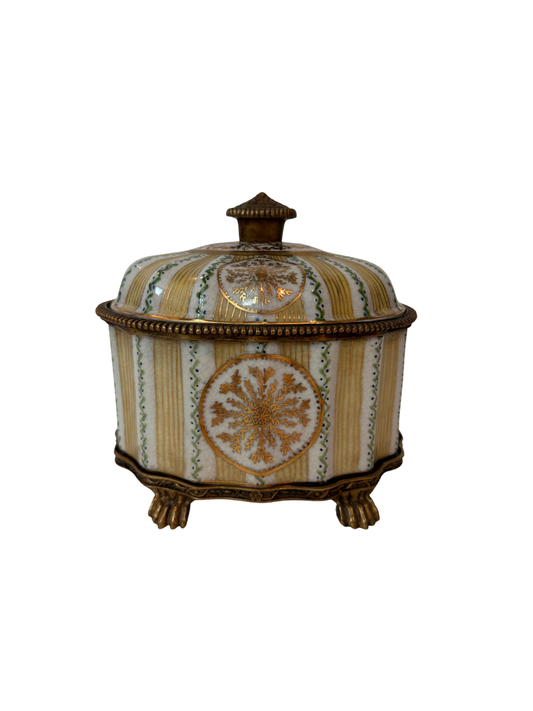 United Wilson Porcelain & Bronze Trinket Dish
