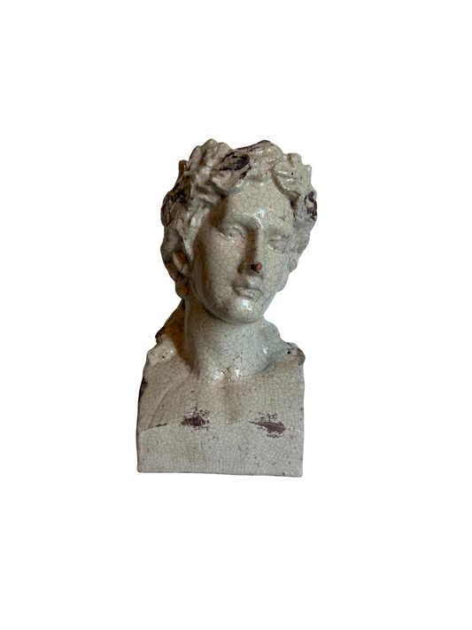 Glazed Terracotta Bust