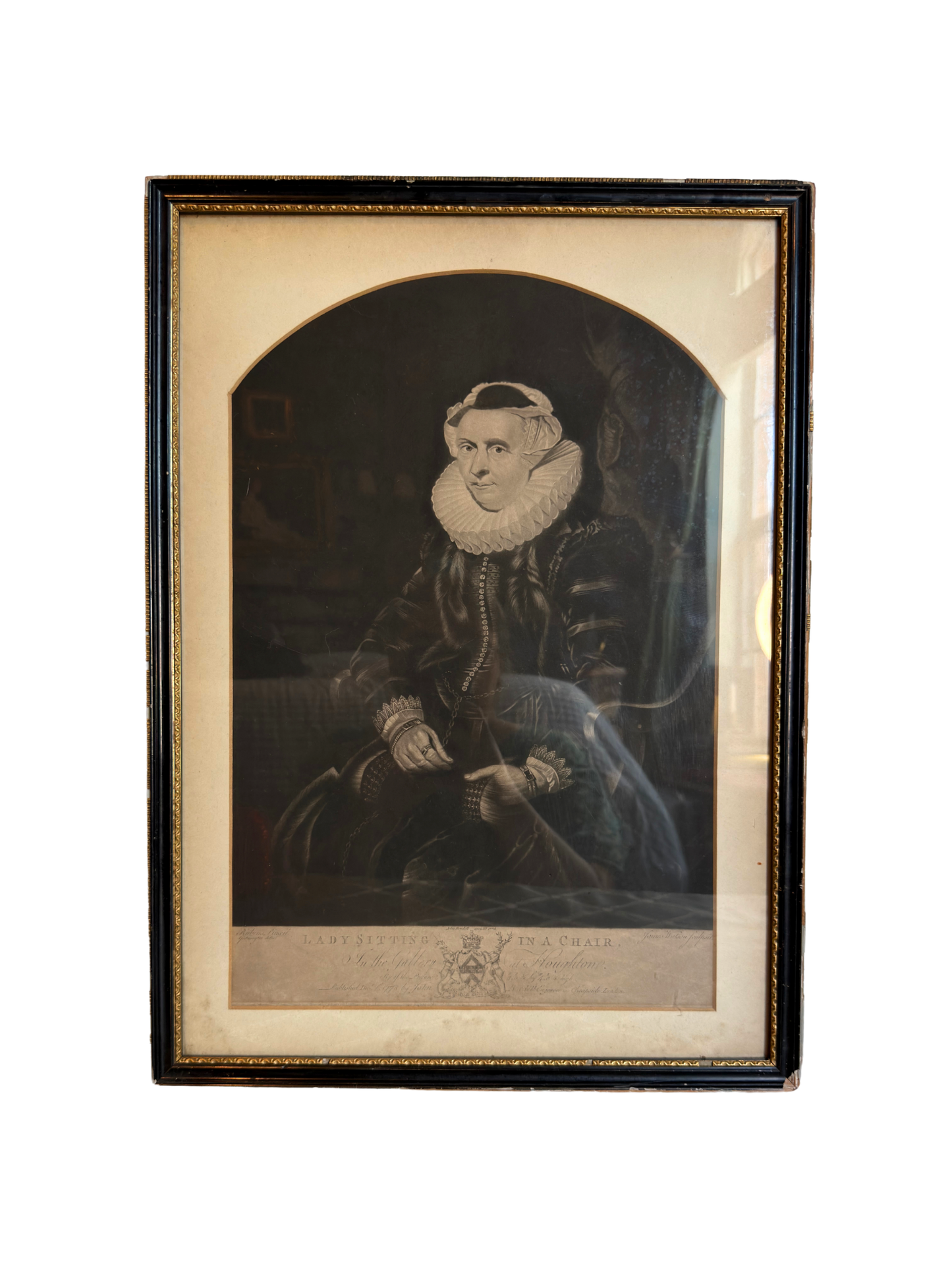 Lady Sitting In A Chair Print