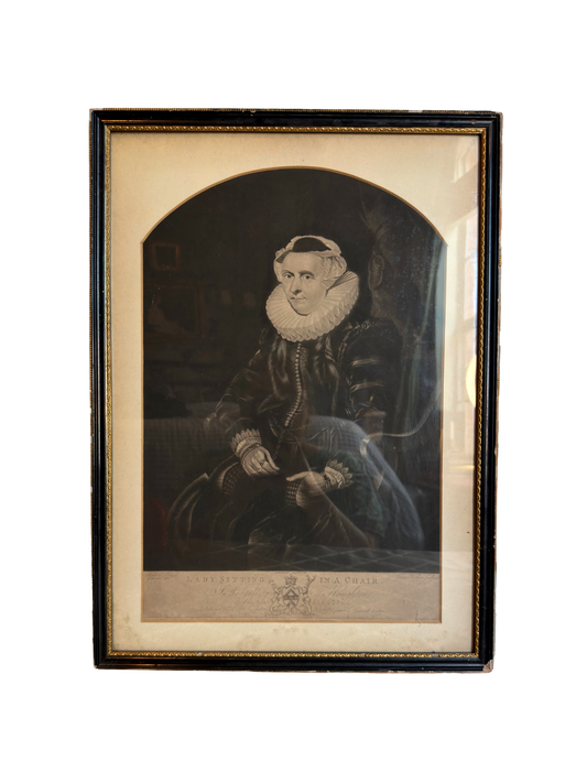 Lady Sitting In A Chair Print