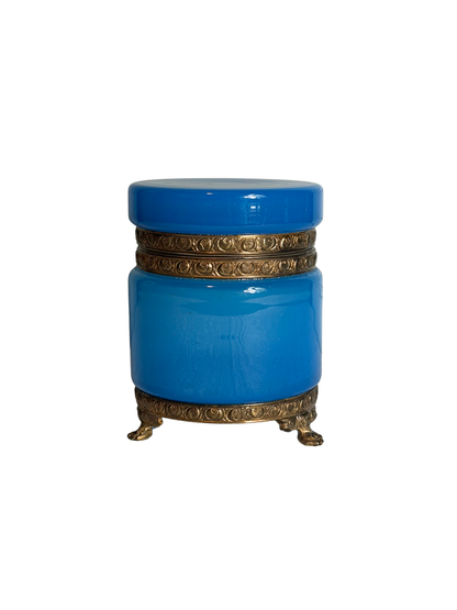 Blue Opaline Dresser Box