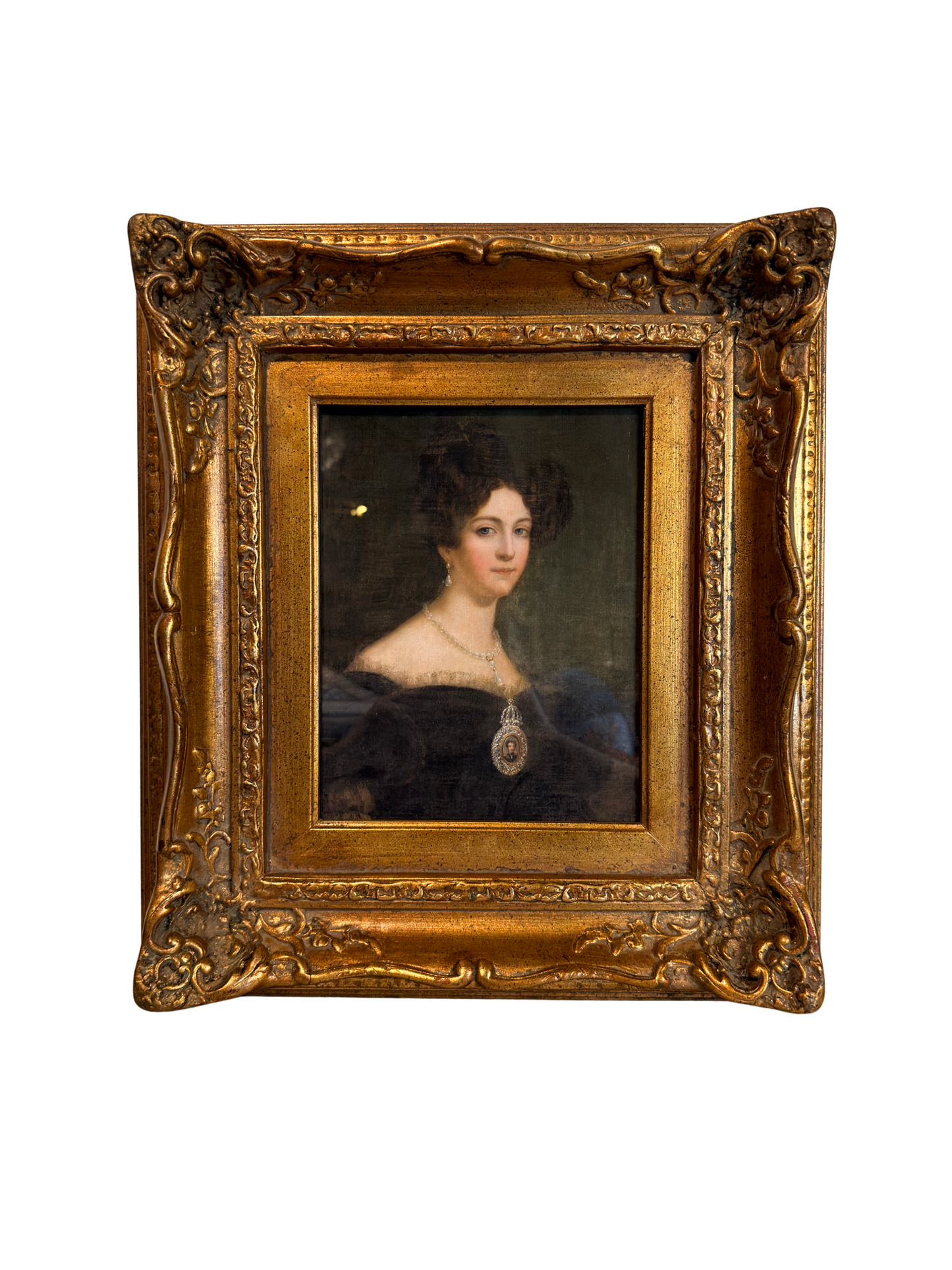Framed Portrait of Amelie of Leuchtenberg Print