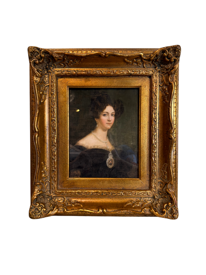 Framed Portrait of Amelie of Leuchtenberg Print