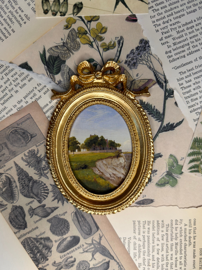 Small Church On Cliffs Magnet