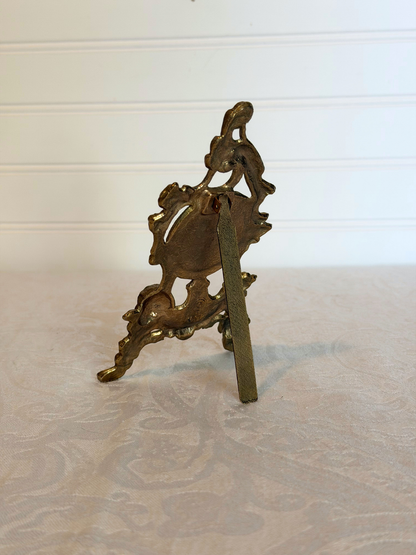 Ornate Brass Pocket Watch Holder