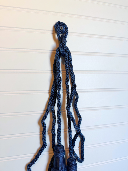 Double Dark Blue Tassel