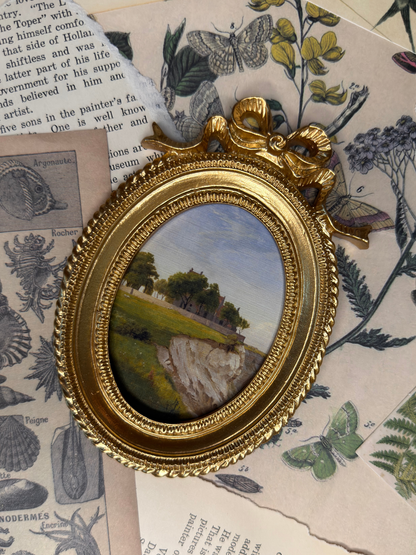 Small Church On Cliffs Magnet