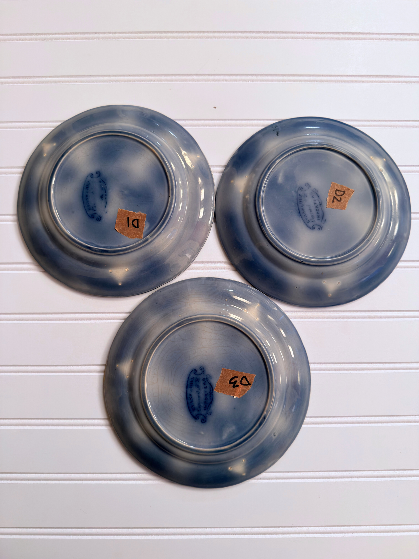 Medium Evan & Hill Concord, N.H. Importers Plates