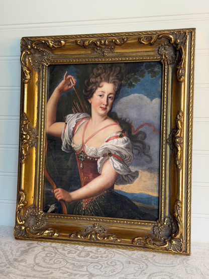 Framed Portrait of a Lady as Diana Print