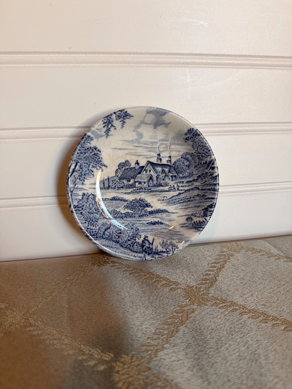 Blue & White Ironstone Trinket Dish