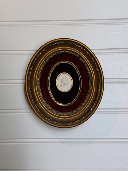 Framed Goddess Melpomene Intaglio
