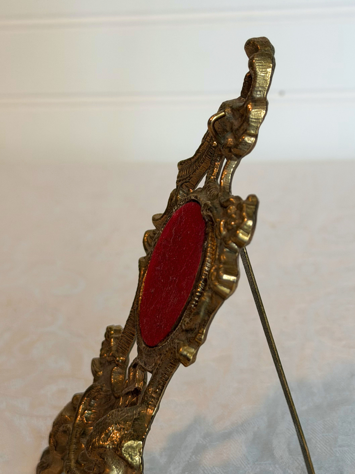Ornate Brass Pocket Watch Holder
