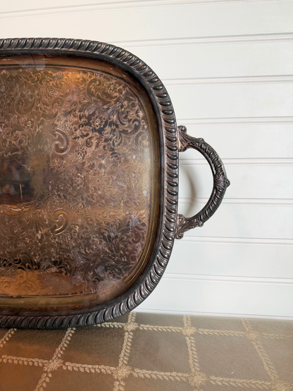 Large Silver Plated Tray